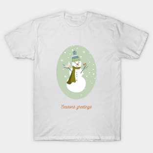 Illustration of snowman T-Shirt